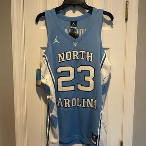 Michael Jordan Authentic Jordan Brand UNC Tar Heel Jersey Size M Brand New. Rare